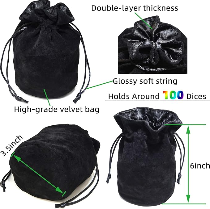 50pcs Assorted D10 Opaque Black - Image 6
