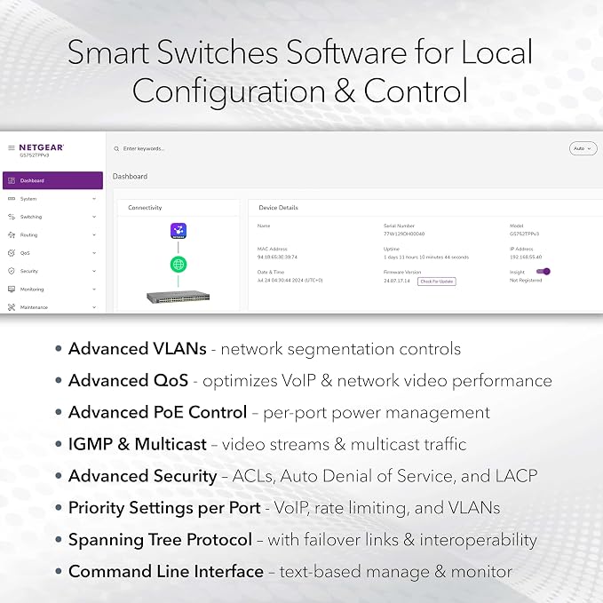 NETGEAR 18-Port 10G/Multi-Gigabit Ethernet Smart Switch - Image 3