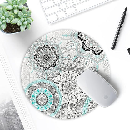 ITNRSIIET Round Mouse Pad with Stitched Edge Premium-Textured Waterproof - Image 7