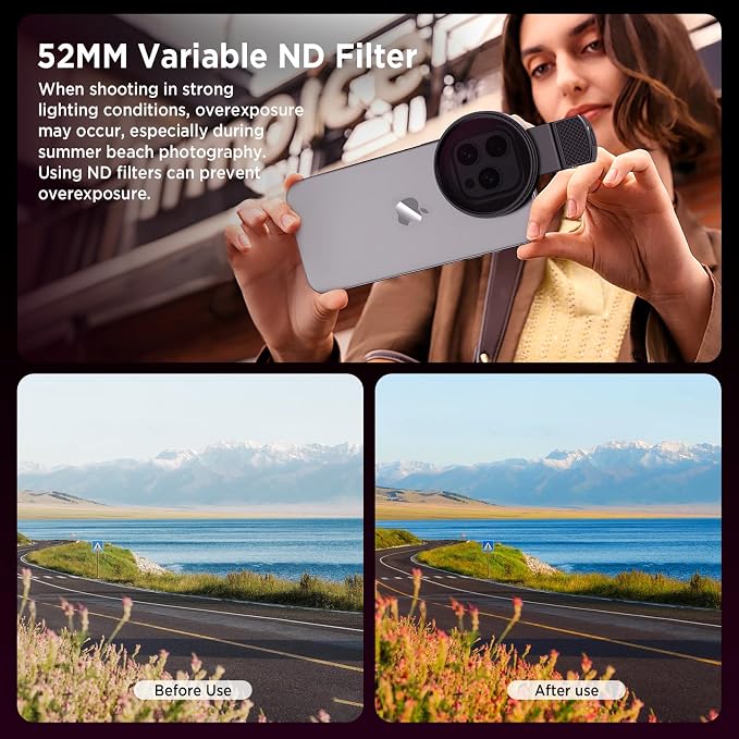 52mm Variable ND2-ND400 Filter - Image 3