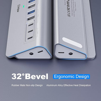 Powered USB Hub 10Gbps, intpw 12 Port USB C Hub - Image 5