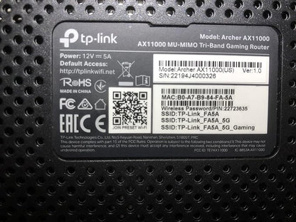 TP-Link - Archer AX11000 Tri-Band Wi-Fi 6 Router - Black/Red - Image 7