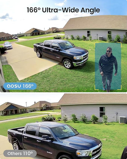 aosu Security Cameras Wireless Outdoor Home System, True 2K HD Night Vision - Image 5