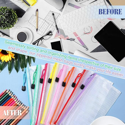 Jetec 32 Pcs Mesh Zipper Bags Toy Storage Bikini Organizer Bag Bolsas para - Image 6