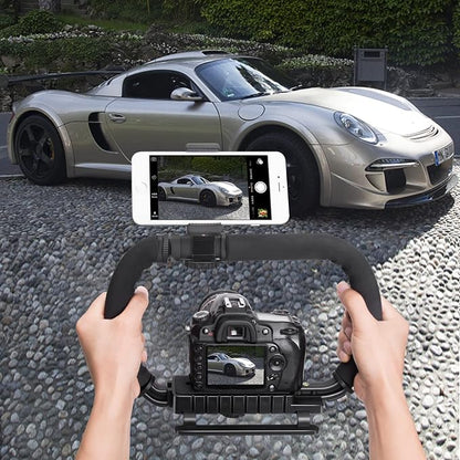 3-Shoe DSLR/Mirrorless/Action Camera Camcorder Phone Stabilizer Expansion Cage - Image 5