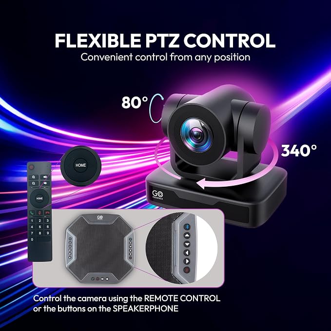 Teams Video Conferencing System – Full HD 1080p PTZ Camera - Image 4