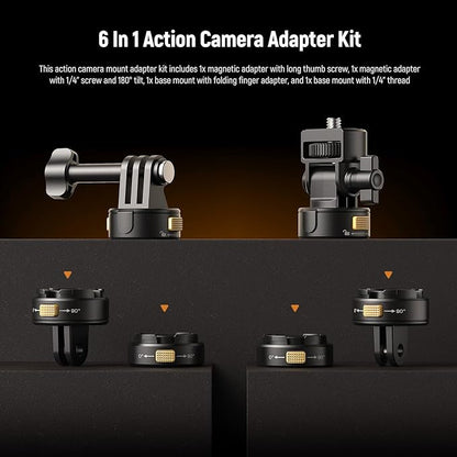 Neewer 6 in 1 Action Camera Mount Kit, Compatible - Image 4