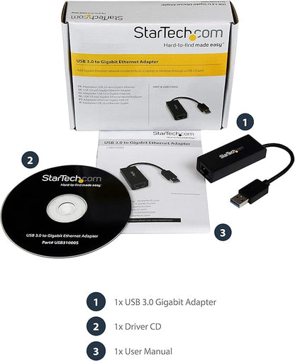 StarTech USB 3.0 to Gigabit Ethernet NIC Network Adapter - Image 6