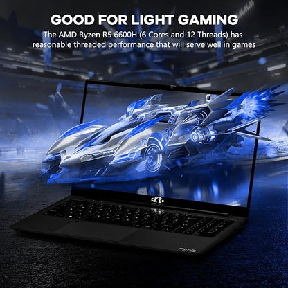 NIMO 15.6" IPS FHD-Gaming-Laptop, AMD Ryzen 5 6600H 6 Cores 16GB DDR5 RAM 1TB - Image 7
