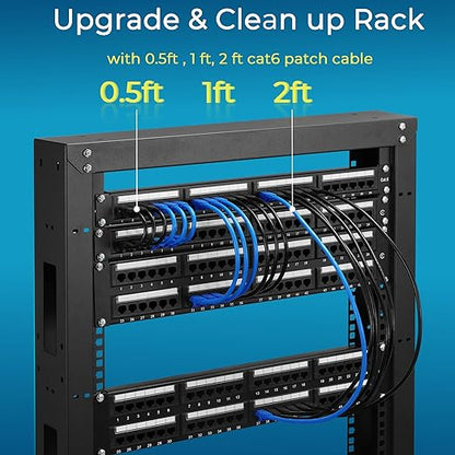 Rapink Patch Cables Cat6 0.5ft, Ethernet Patch Cable 10G, Cat 6 Patch Cable - Image 5