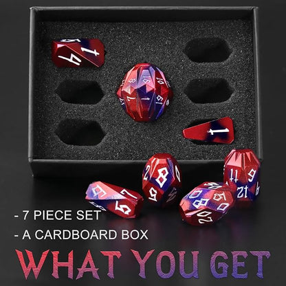 Metal Dice Set D and D for Dungeons and Dragon, Metal Polyhedral DND Dice - Image 4