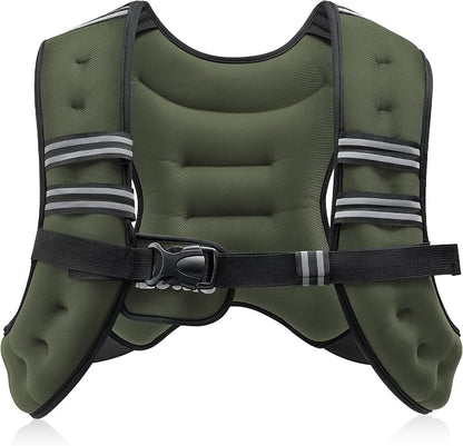 ZELUS Weighted Vest, 6lb/8lb/12lb/16lb/20lb/25lb/30lb Weight Vest by ZELUS