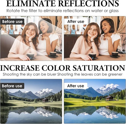 Clip - on Phone Polarizer Lens, Anti - Glare Polarizing Filter - Image 5