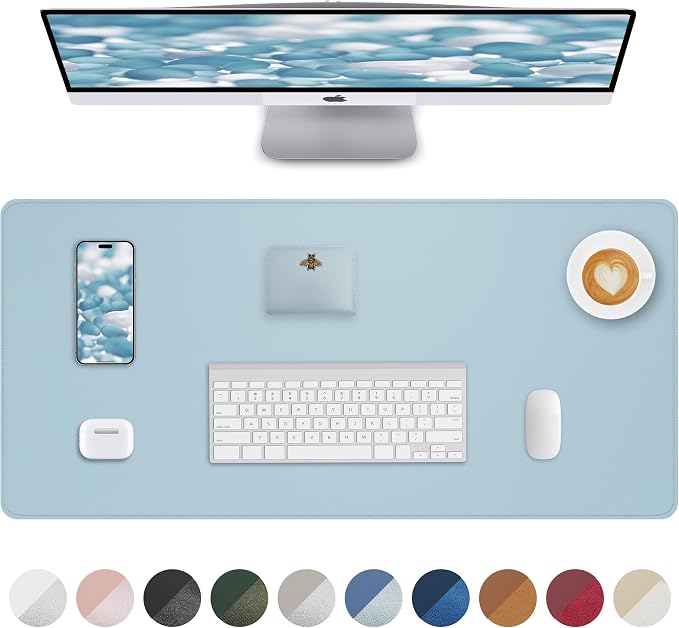 Non-Slip Desk Pad, Mouse Pad, Waterproof PVC Leather Desk Table Protector by AFIING