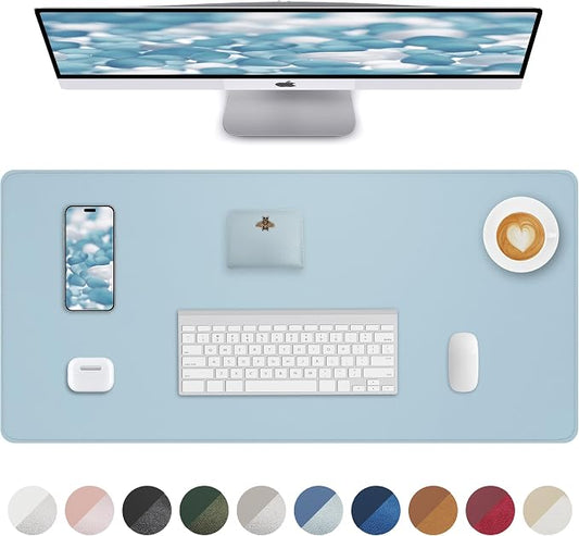 Non-Slip Desk Pad, Mouse Pad, Waterproof PVC Leather Desk Table Protector by AFIING