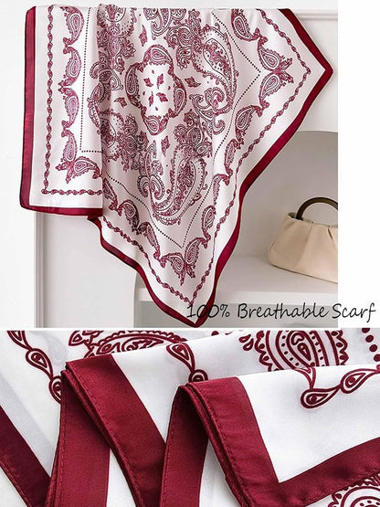 Silky Scarf for Women Lightweight Satin Bandanas Neck Hair Wrap For Sleeping - Image 3