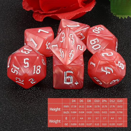 QMAY DND Dice Set -D&D Polyhedral Dice - Image 2