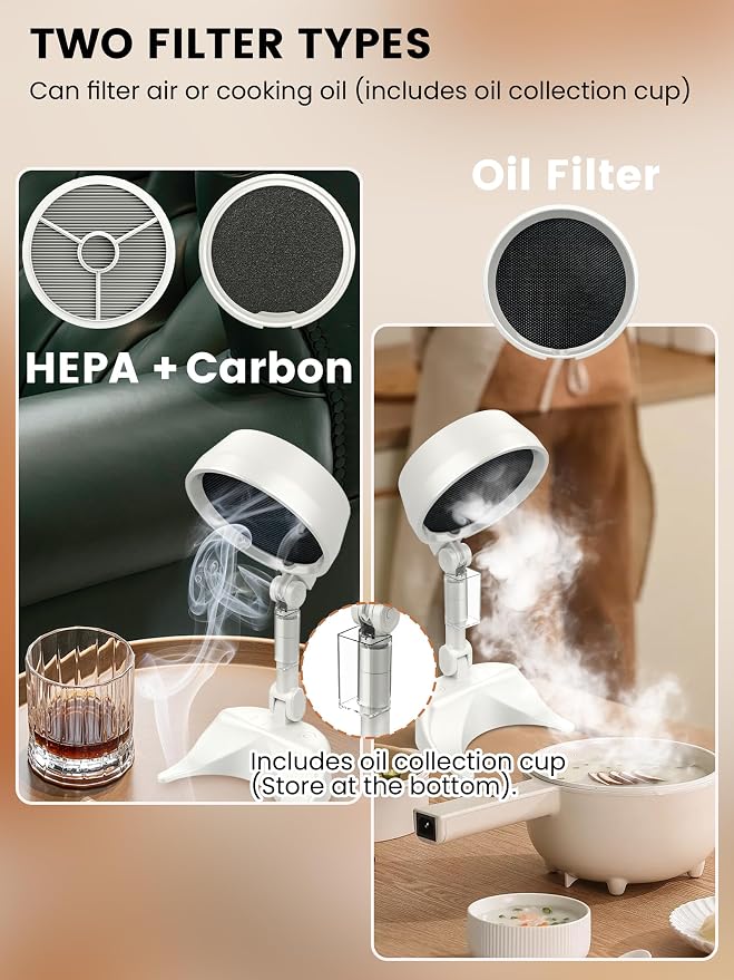 Vegapunk Rechargeable Smoke Away Purifier Fan - Image 5