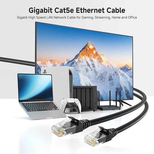 Cable Matters 1Gbps 8-Pack Snagless Cat 5e Ethernet Cable - 7ft - Image 2