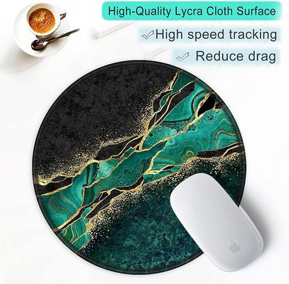 ITNRSIIET Round Mouse Pad with Stitched Edge Premium-Textured Waterproof - Image 6