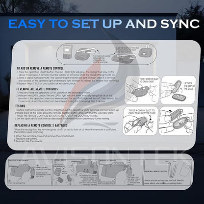 Avisontek 3-Pack for Linear Garage Door Opener Remote MCT-3 Megacode, LD033 - Image 9