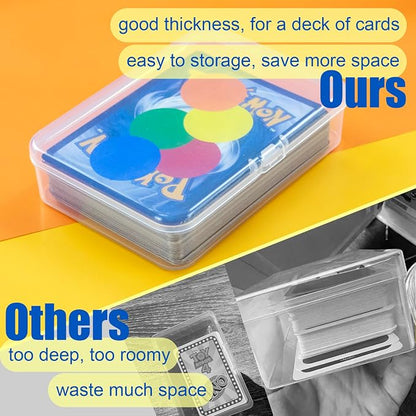 8 Pcs Playing Card Case, Small Clear Box, Plastic Deck Box, Card Deck Holder - Image 5