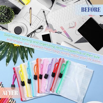 Jetec 32 Pcs Mesh Zipper Bags Toy Storage Bikini Organizer Bag Bolsas Para - Image 6