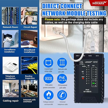 NOYAFA NF-468CS Network Cable Tester Telephone & Continuity Tester Ethernet - Image 7