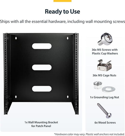StarTech.com 12U Wall Mount Patch Panel Bracket - Image 5