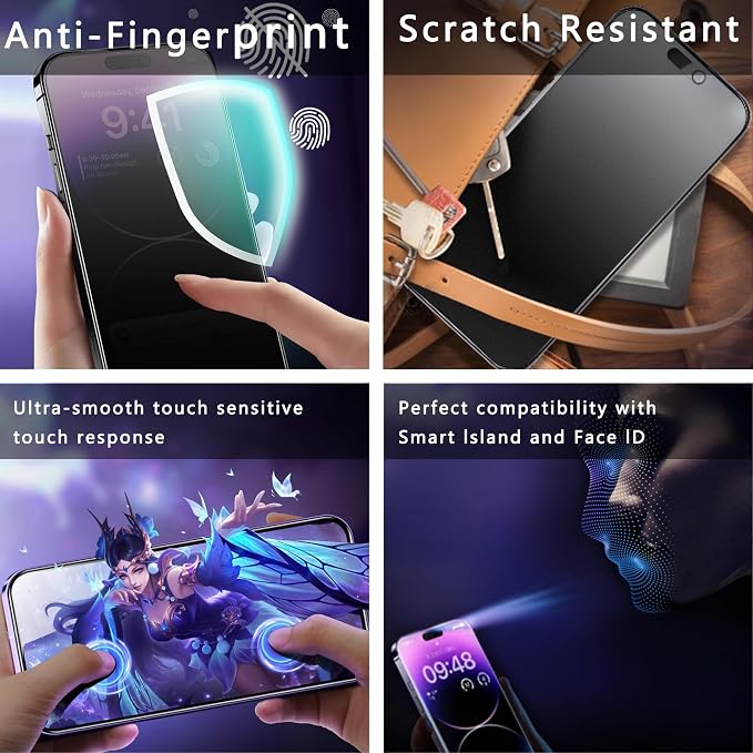 2 Pack Matte Privacy Screen Protector - Image 6