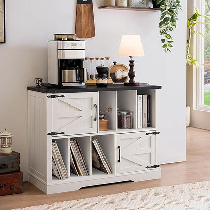 Large Record Player Stand with Vinyl Storage Up to 450 Albums, 39 Inch - Image 8