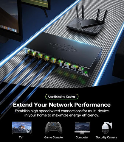 EWIND 2025 Upgraded 8 Port Gigabit Ethernet Switch - Image 3