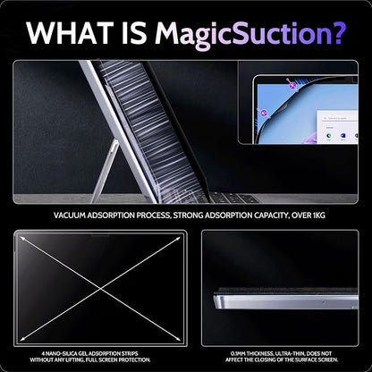Privacy Screen for 10.5 Inch Surface Go 4/3/2/1, MagicSuction™ Removable Anti - Image 3