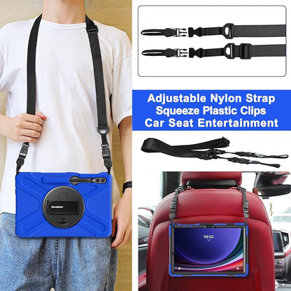BRAECN for Galaxy Tab S10+Plus/ S9+/S9 FE+/S8+12.4 Inch Case, Heavy Duty Tablet - Image 5