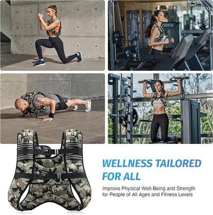 ZELUS Weighted Vest, 6lb/8lb/12lb/16lb/20lb/25lb/30lb Weight Vest - Image 6
