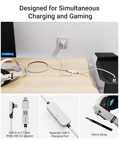 Syntech Link Cable with Charging 16FT Compatible with Oculus/Meta Quest 3S/3 - Image 6