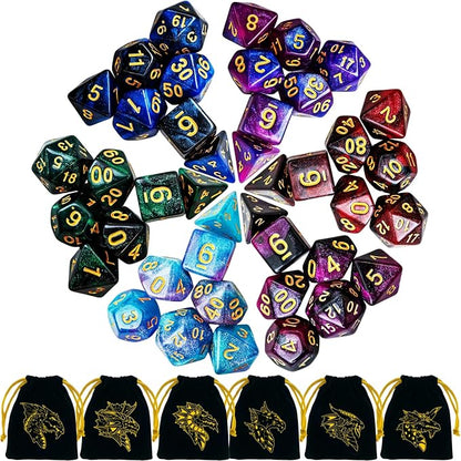 DND Dice Set 42 Pcs Polyhedral Dungeons and Dragons Rolling Dice - Image 7