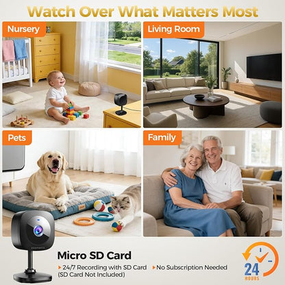 ZEEPORTE 2K Indoor Cameras for Home Security - Image 2