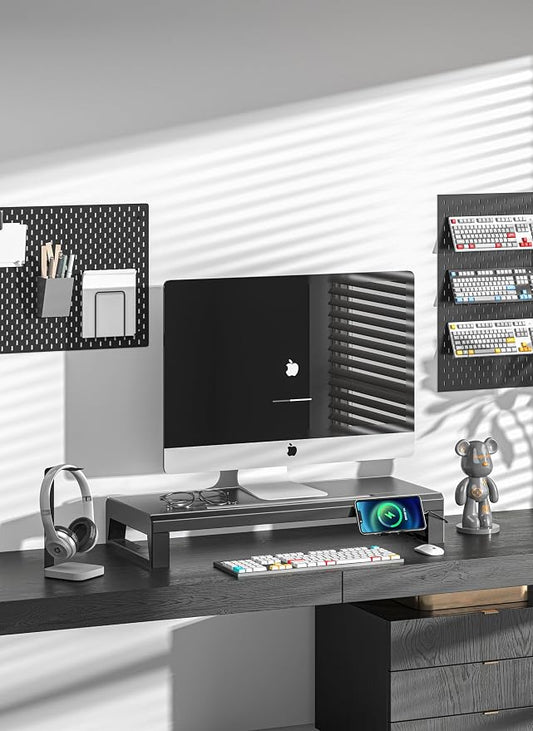 Computer monitor stand Laptop Desk Shelf & Monitor Riser ，21.6 inches long desk - Image 2