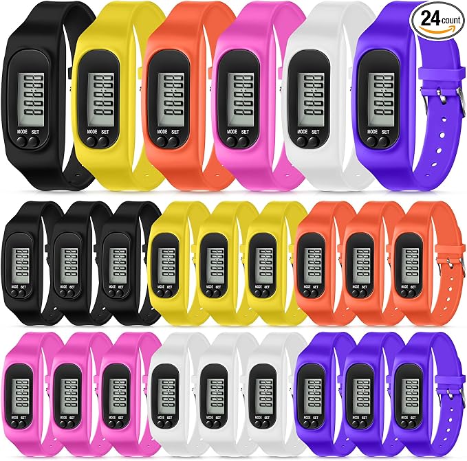 Geyoga Pedometer for Walking Steps and Miles Pedometer Watch Silicone Steps by Geyoga