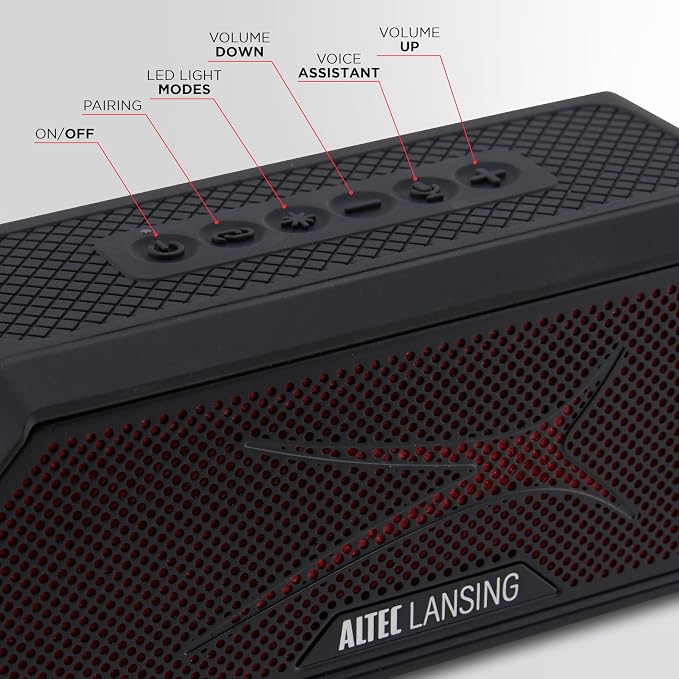 Altec Lansing Magnetic Bluetooth Speaker HYDRAJOLT 2.0, Waterproof IP67 - Image 4