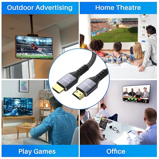 8K HDMI 2.1 Cable 5 FT, Real Certified 48Gbps Ultra High Speed HDMI® Cable - Image 4