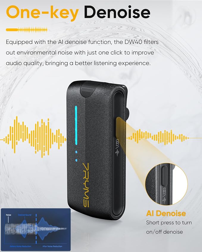 7RYMS iRay DW40 Wireless Lavalier Microphone System - Image 6