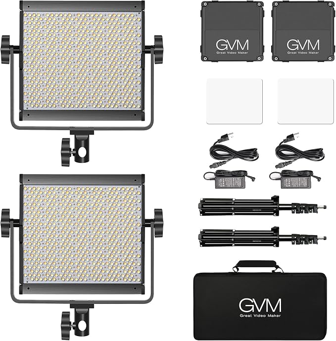 GVM RGB Video Lighting, Bi-Color Led Video Light Kit - Image 7