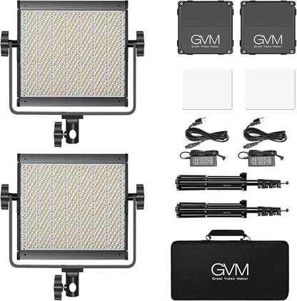 GVM RGB Video Lighting, Bi-Color Led Video Light Kit - Image 7