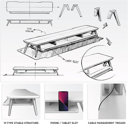 Fenge Dual Monitor Stand, Monitor Stands Riser - Image 5