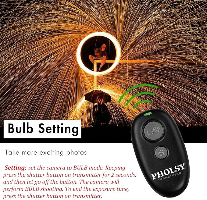 PHOLSY Wireless Shutter Release Remote Control - Image 5