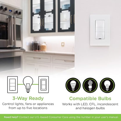 Enbrighten Z-Wave Smart Motion Sensor Light Indoor, Vacancy/Occupancy Sensor - Image 11