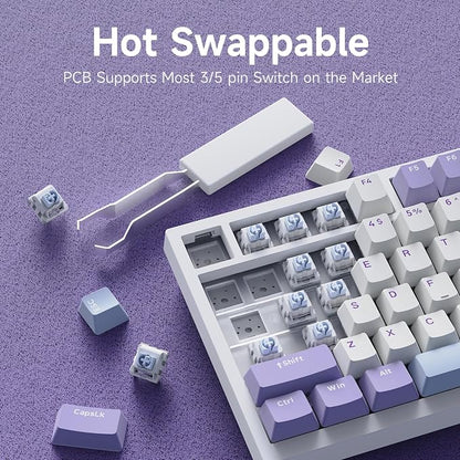 Ajazz AK820 75% Wired Gasket Mechanical Gaming Keyboard - Image 5