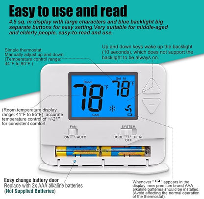 Suuwer Non-Programmable Thermostats - Image 6